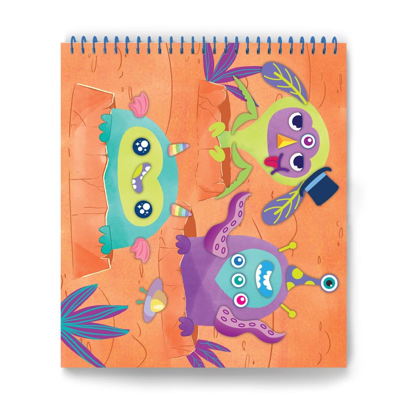 Craft Tastic Sticker It Up! - Dinos Go to Space - Repositionable Stickers with 8 Backgrounds & Over 300 Stickers - Mess Free and Travel Friendly for Kids Ages 3 and Up - Image 3